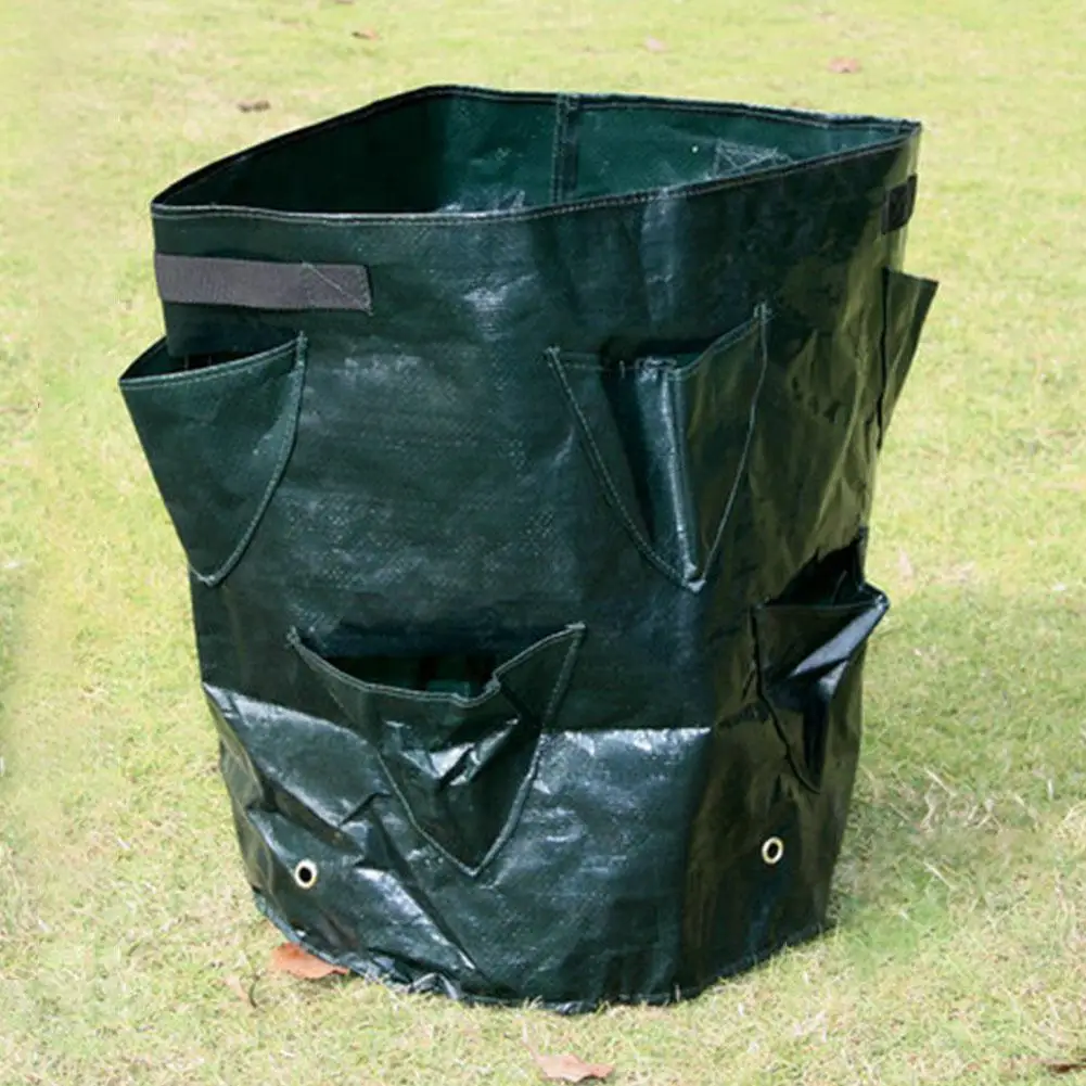 Bag Planting-Container Garden-Supplies Grow-Bag Vegetable 8-Pocket Diy Pot Adeeing Pe-Cloth Bag Planting-Container Garden-Supplies Grow-Bag Vegetable 8-Pocket Diy Pot Adeeing Pe-Cloth