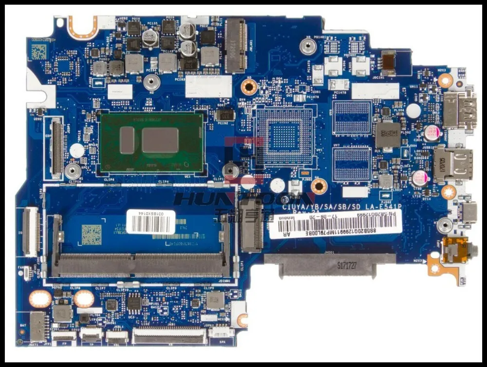

FRU:5B20Q12999 For Lenovo YOGA 520-14IKB Laptop Motherboard CIUYA/YB/SA/SB/SD LA-E541P SR3LA I5-8250U 1.6GHZ 100% Fully Tested