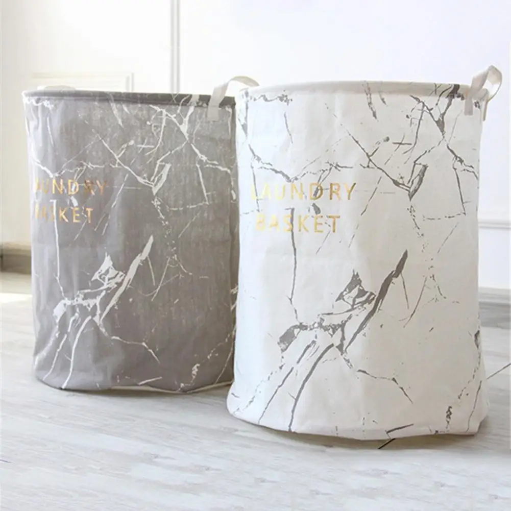 Складная корзина для белья в скандинавском стиле с рисунком мрамора, складная сумка для хранения грязной одежды, Прямая поставка