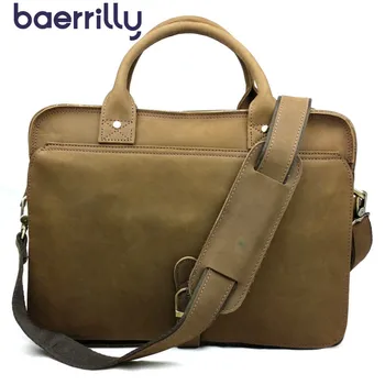 

New Man Briefcase Crazy Horse Shoulder Bags Messenger Bags High-capacity Handbags Male Business Laptop Bag Bolsa Masculina