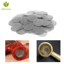 500 шт нержавеющая сталь Серебряные Трубы Экраны для металла стекло деревянные акриловые воды трубка для курения табака фильтры кальяна/кальяна