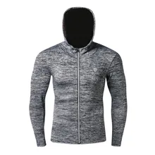 Куртка для бега Мужская/Женская ветровка Спортивная Толстовка плотная Спортивная толстовка с капюшоном фитнес-Тренировка пальто Беговая куртка на молнии Одежда для йоги