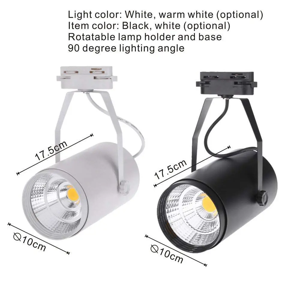 LICG 12W потолочные точечные Настенные светильники AC85 265V 1080LM COB прожектор