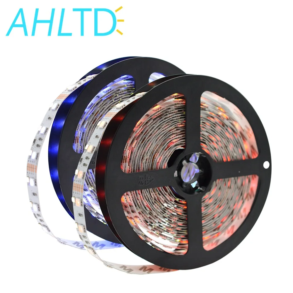 

Double Row RGBW LED Strip 5050 RGB 2835 White Warm White DC 12V 120LED/m 5m 600Leds Non-waterproof Home Light FPC LED Holiday