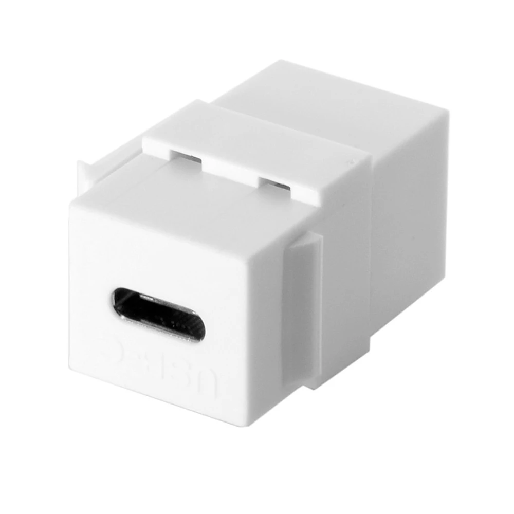 USB C Keystone Jack (2 Pack) 3 1 Type коннектор Insert Female для розетки панели белый| |