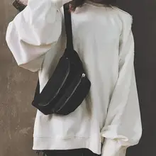 Винтажная Вельветовая поясная сумка для девочек, нагрудная сумка с двойной молнией, ретро поясная сумка, сумка через плечо, Heuptas Pochete