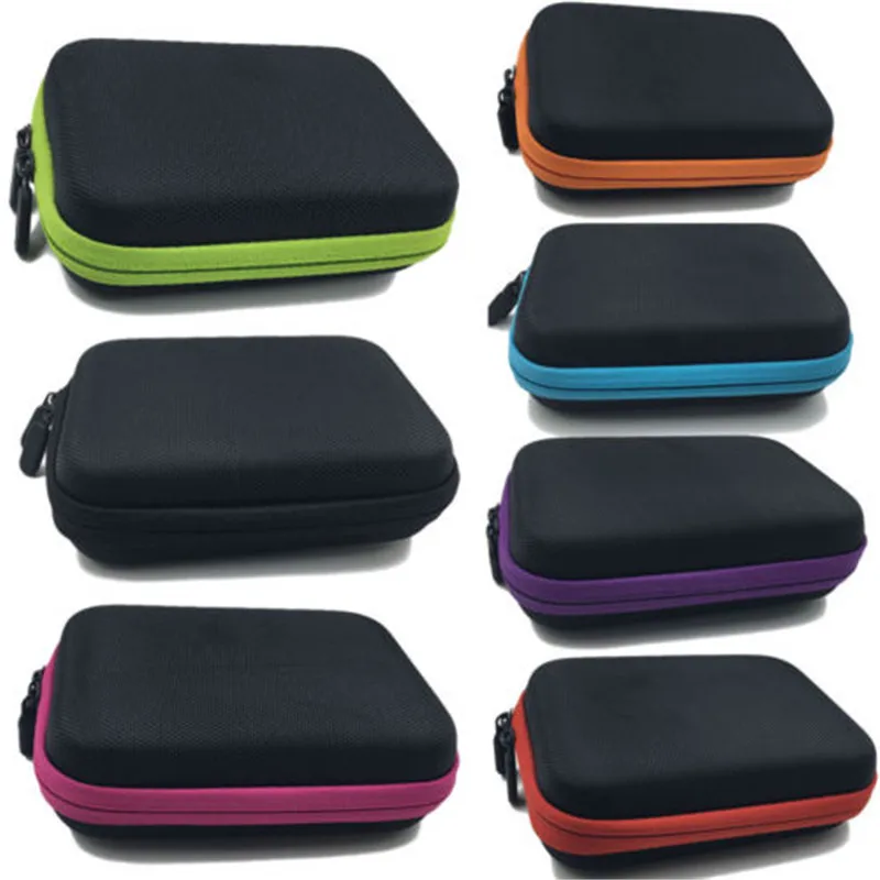 14 زجاجات أسطوانية زيت طبيعي الزجاج حالة فارغة كاري حامل المحمولة السفر حقيبة التخزين