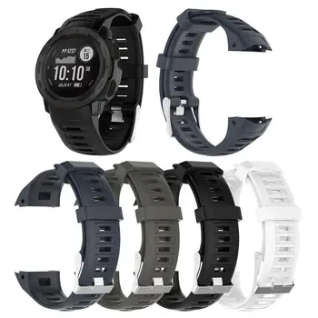 

Sports Silicone Adjustable Porous Watchband Bracelet Wrist Strap Replacement for Garmin Instinct High Quality Watchband Hot