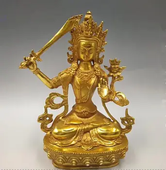 

Collectable Chinese Brass Carved White Tara Buddha Exquisite Small Statues