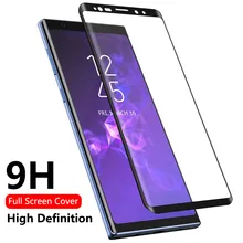 3D изогнутый HD полное покрытие закаленное стекло ЖК-экран протектор для Galaxy Note 9/Note 8/S9/S9+/S8/S8+ тонкая защитная пленка