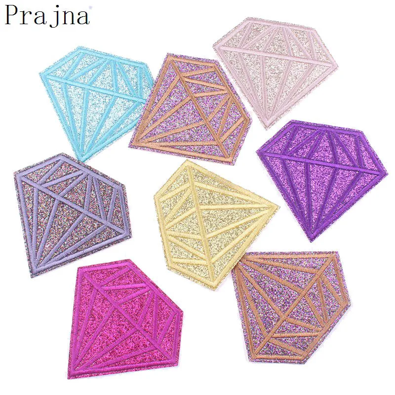 

Prajna Ironing Patches Bling Glitter Diamond Patches For Clothes New Fashion Cheap Embroidered Patches Sewing Tshirt Badge 2019