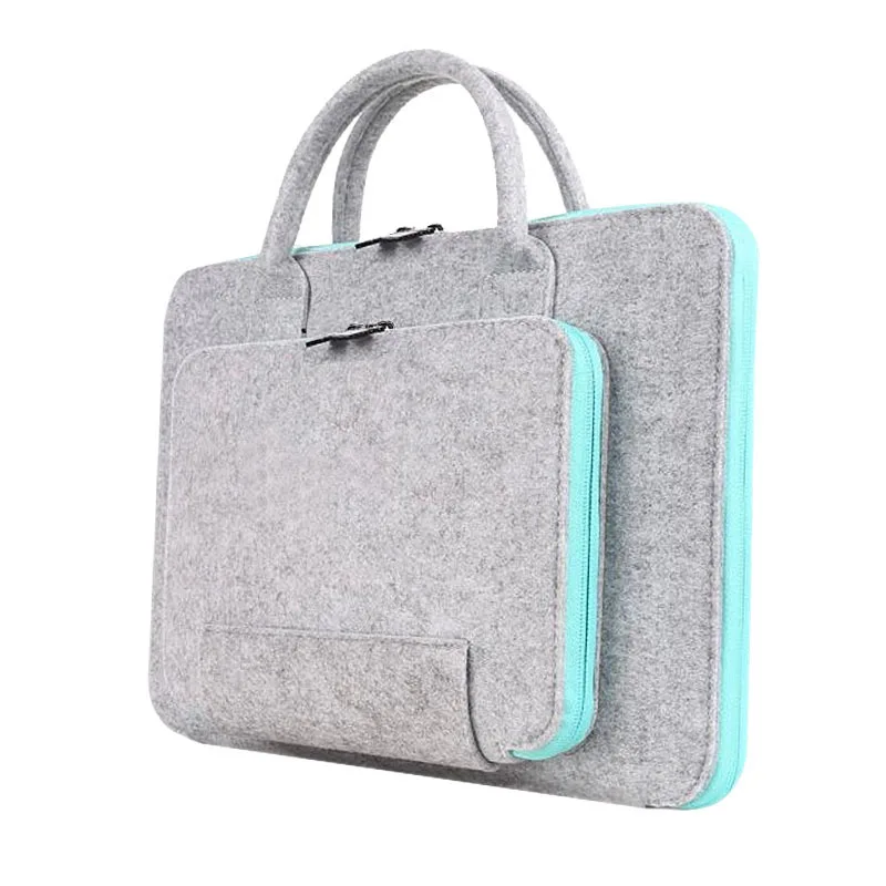 Best Wool Felt Universal Laptop Bag Notebook Case Briefcase Handbag Pouch For Funda Macbook Air Pro Retina Computer Laptop Bag