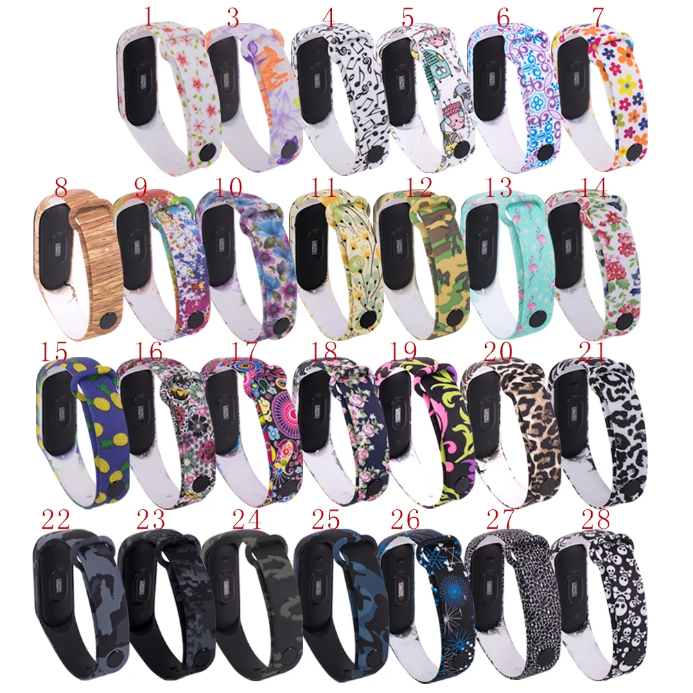 

Outdoor Sports Colorful TPU Replacement Wristband Pedometer Strap For Xiaomi 3 Wrist Band Pedometer Band For Fitness Equipment