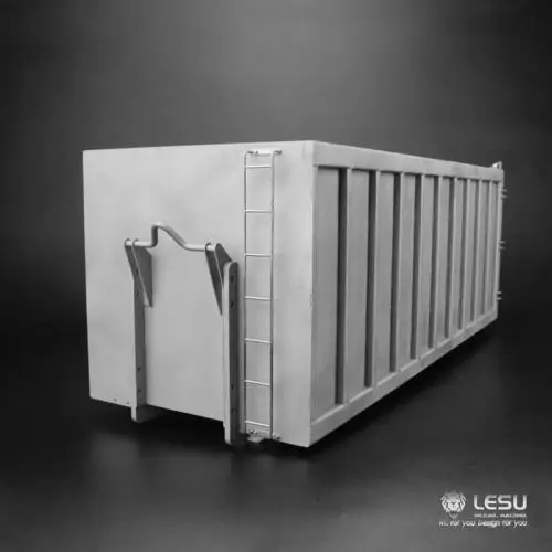 LESU 1/14 RC Model DIY 488MM Metal Hydraulic Waste Bin for 8*8 Dumper Truck Car TH09765