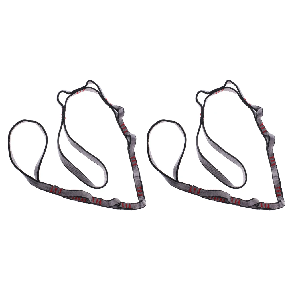 

2Pcs Rock Climbing Daisy Chain Rope with Loops Yoga Swing Hammock Hanging Strap Sling Webbing Loop Climbing Accessory