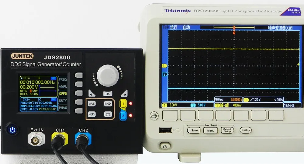 

40MHz DDS Dual-Channel signal generator Source Arbitrary Waveform Pulse Sweep Counter Frequency meter 2.4" TFT color LCD display