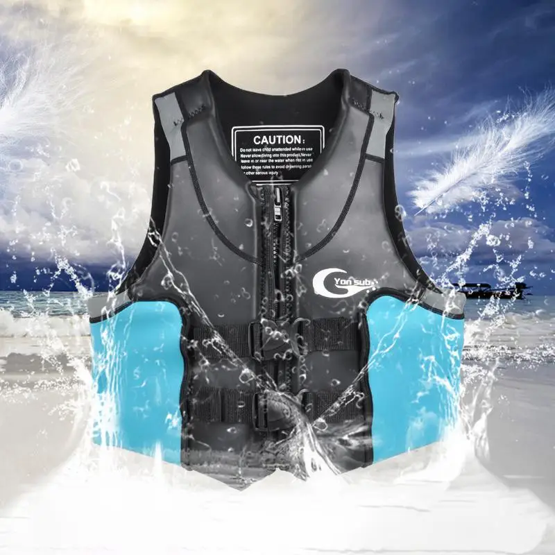 

Thickened High Buoyancy Adult Life-saving Vest V-Back Neoprene Professional Water Sports Life Jacket
