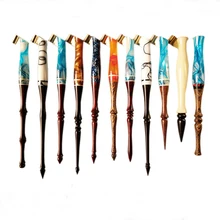 Ручной палисандр английский косой каллиграфия медной Es Er СИБ сценарий держатель подарок на день рождения античный фонтан перьевая ручка