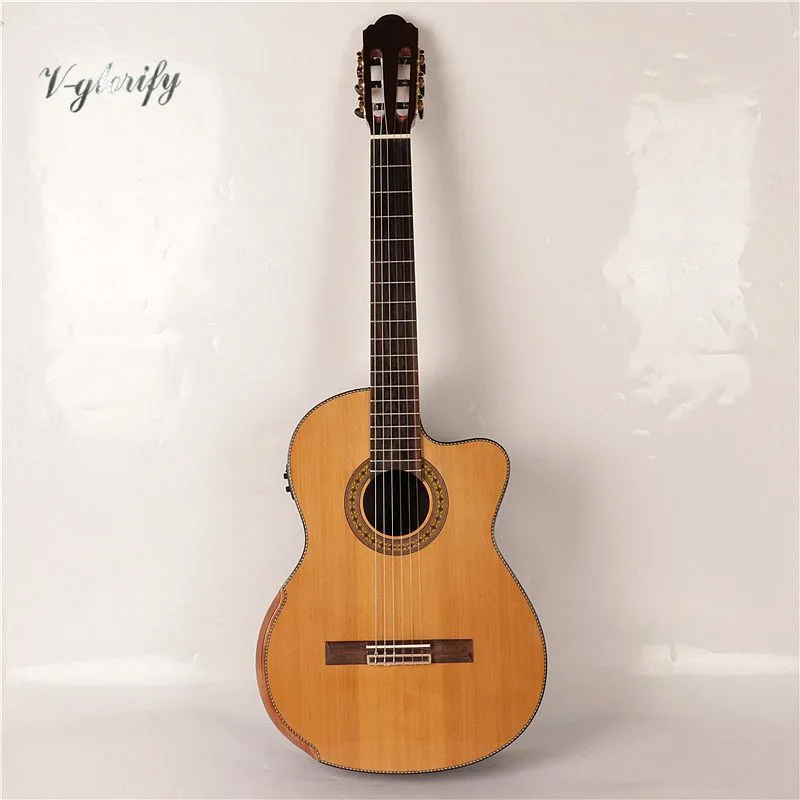 solid wood red cedar top 39inch electric classic guitarin Guitar from