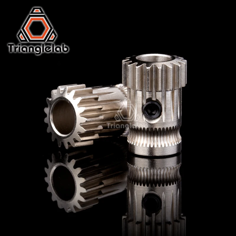 Цена Trianglelab Drivegear Комплект двойной привод шестерни экструдер комплект мини Боуден экструдер клонированный Btech обновление для Prusa i3 3d передаточны...