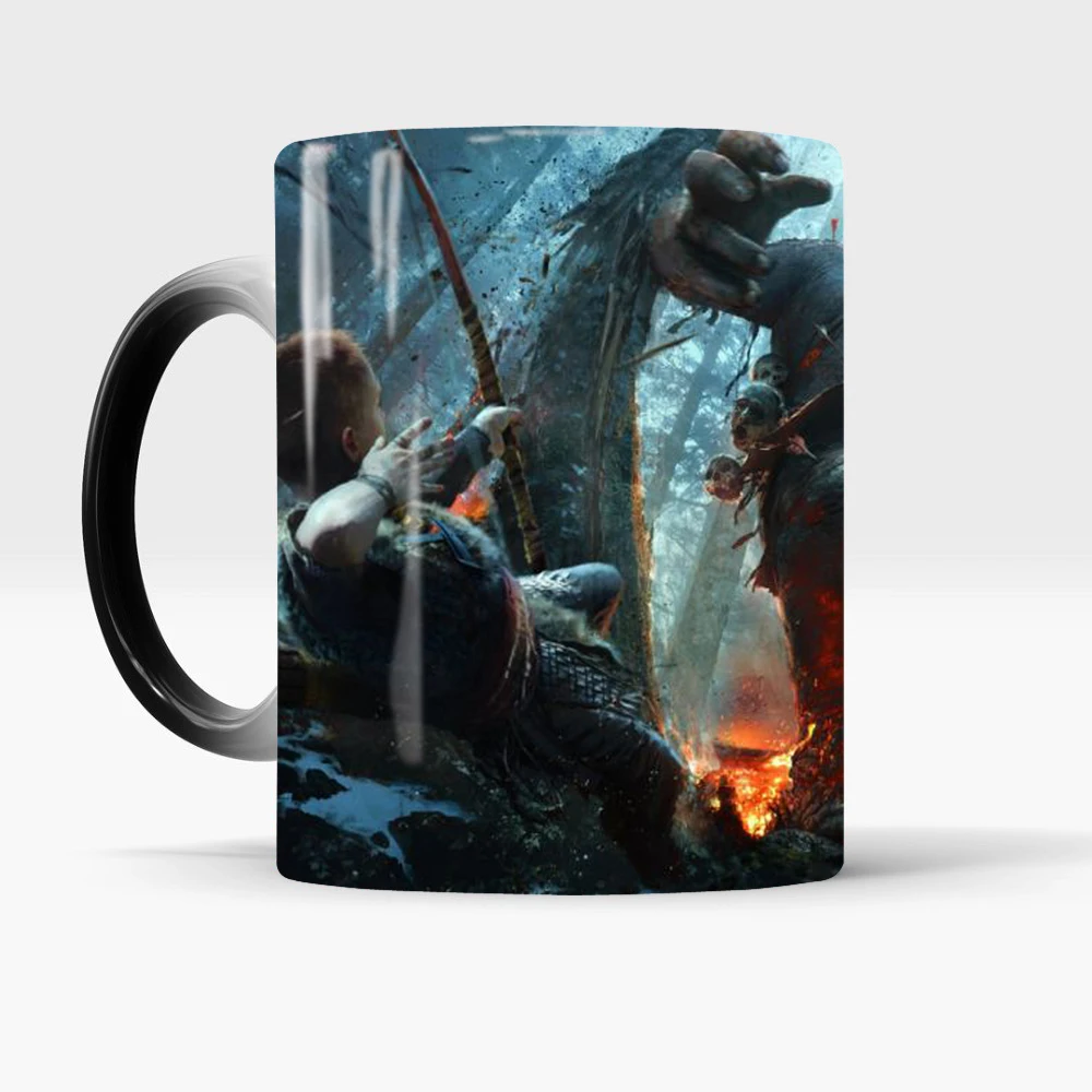 Кружка для кофе God of War 4 новинка меняющие цвет фарфоровые чашки|Кружки| |