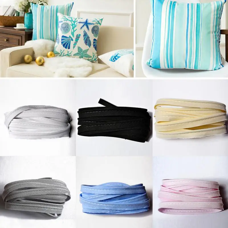 

1.2cmx5m Flanged DIY Sewing Supplies Trim Piping Insertion Cord Bias Tape Polyester Pillowcase Hand Sewing Cheongsam Sewing Mak