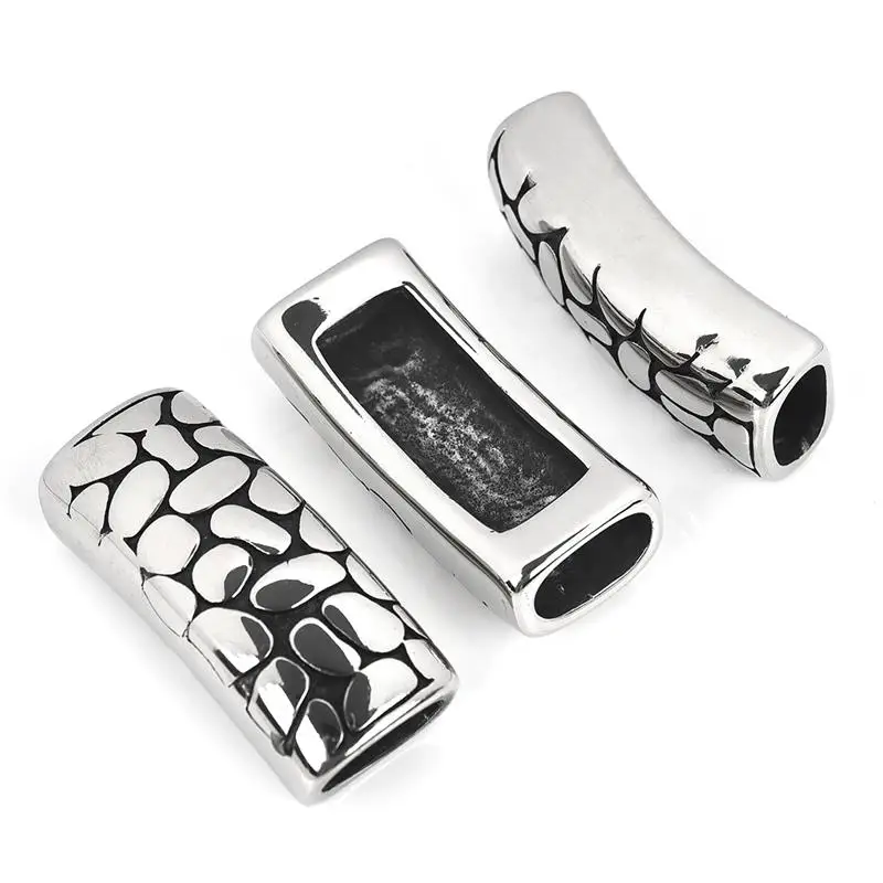 

Stainless Steel Bracelet Beads For Jewelry Making Leather Cord Camera Slide Charms Beads Jewelry Findings DIY Handmade Crafts