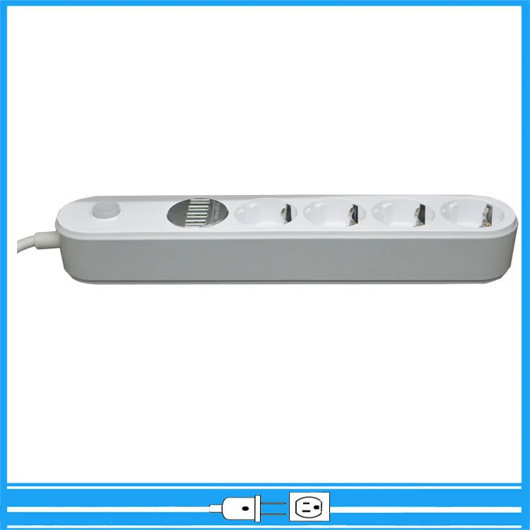 Сетевой фильтр LEORY с 4 USB портами и европейской вилкой 17 Вт 2500 250 В 16 А|Удлинители