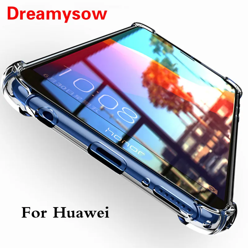 Прозрачный мягкий ТПУ чехол для телефона huawei P20 P30 mate 20 Pro Lite Nova 3 3i Honor 10 8X Play 9i 7C