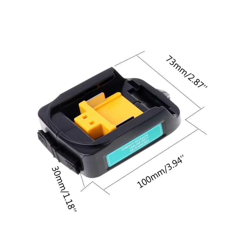 Aabb-usb зарядное устройство адаптер конвертер для Makita Adp05 Bl1815 Bl1830 Bl1840 Bl1850 1415 14,4-18 в литий-ионный аккумулятор