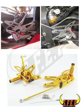 

CNC Adjustable Rearset Foot Pegs Rest Pedal For Yamaha YZF-R6 2003-2004-2005