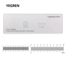 DIV 0.1 mm 0.01 mm Microscope Optical Calibration Slide Scale Ruler Measuring X=1 mm or 10 mm Microscope Stage Micrometer