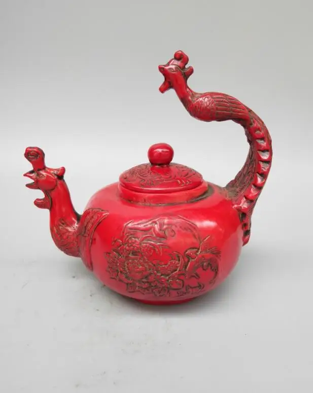 red resin statues