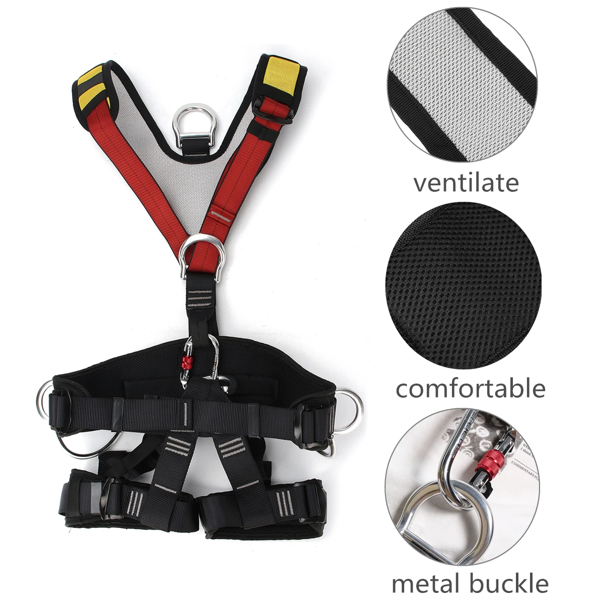 

Quality Professional Harnesses Rock Climbing High altitude protection Full Body Safety Belt Anti Fall Protective Gear