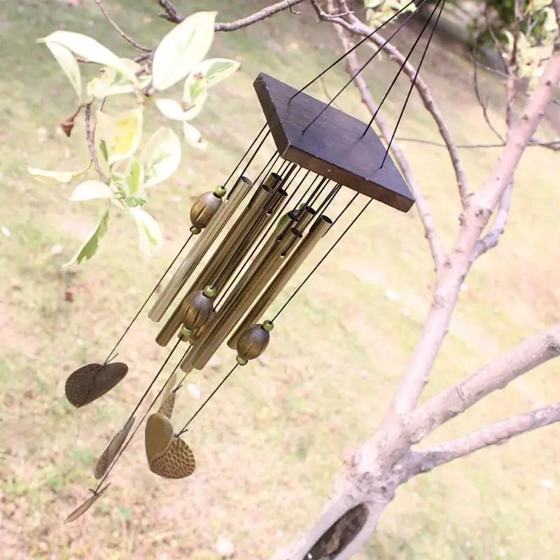 55 см 8 трубок сердце любовь расслабляющий Windchime колокольчик Открытый Живой