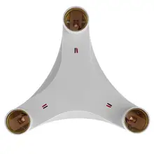 Регулируемый свет E27 лампы адаптер 3 в 1 держатель лампы гнездо базы сплиттер