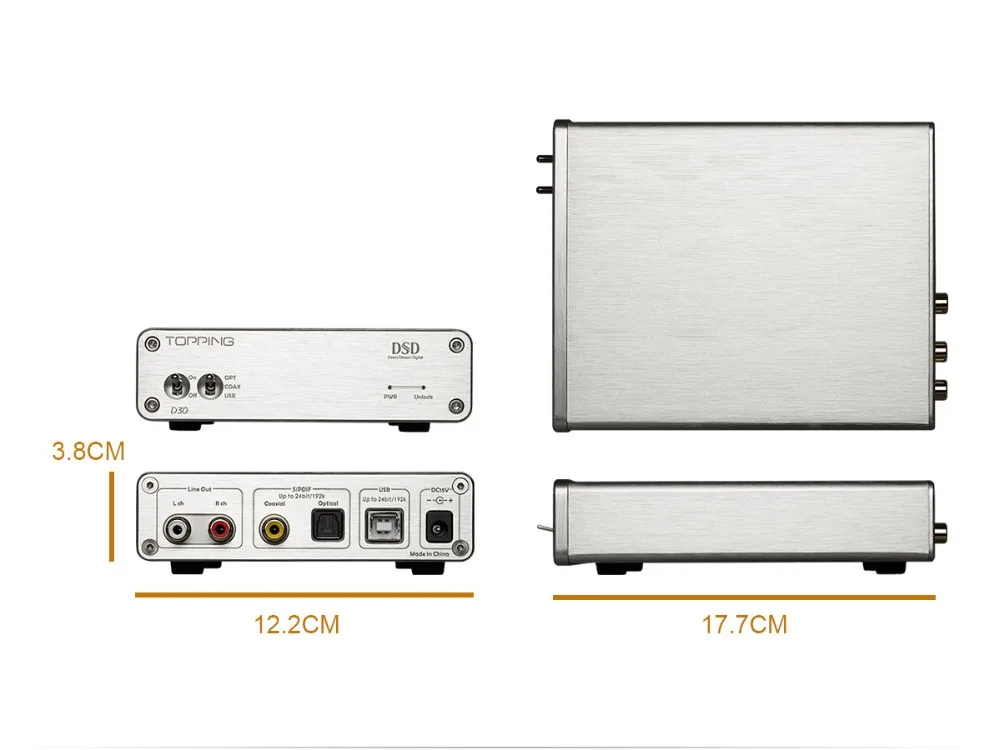 Топпинг D30 мини HIFI Настольный DSD аудио декодер USB DAC коаксиальный Оптическое волокно XMOS CS4398 24 бит 192 кГц усилитель