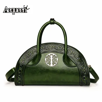 

2019 Chinese Style Red Green Women Luxury Handbag Designer PU Leather Embossed Crossbody Tote Vintage Messenger Bag sac a main