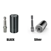 7 мм-19 мм Многофункциональная Универсальная Розетка метрический гаечный ключ адаптер питания Сверла Набор розеток профессиональные инструменты для ремонта аксессуары