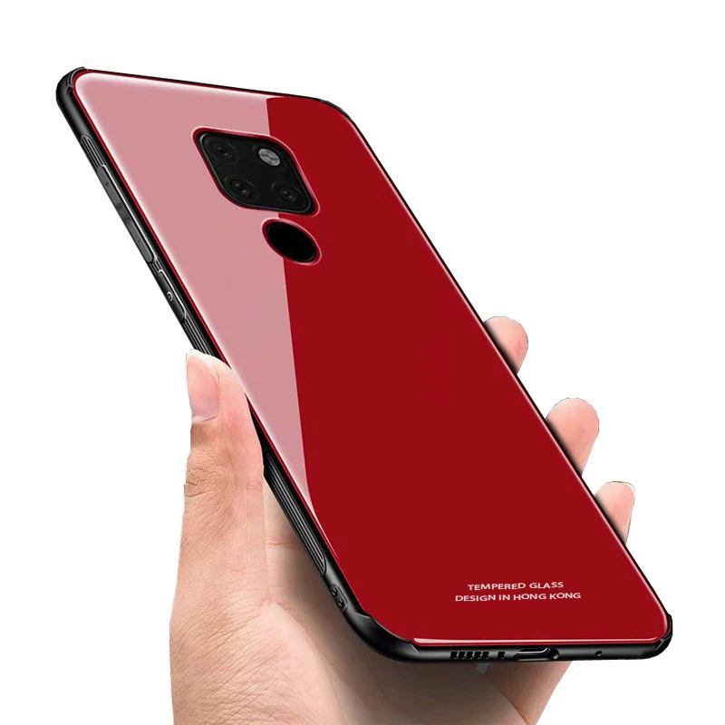 Закалённое Защитное стекло для huawei Коврики 20 Pro Мягкий Силиконовый