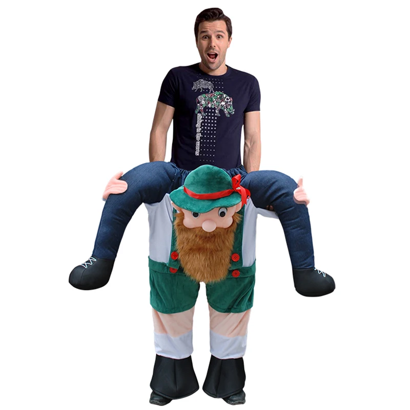 

Novelty Riding Mascot Costume Vest On My Body Funny Animal Pants Fancy Dress Up Oktoberfest Halloween Party Cosplay Costume Be