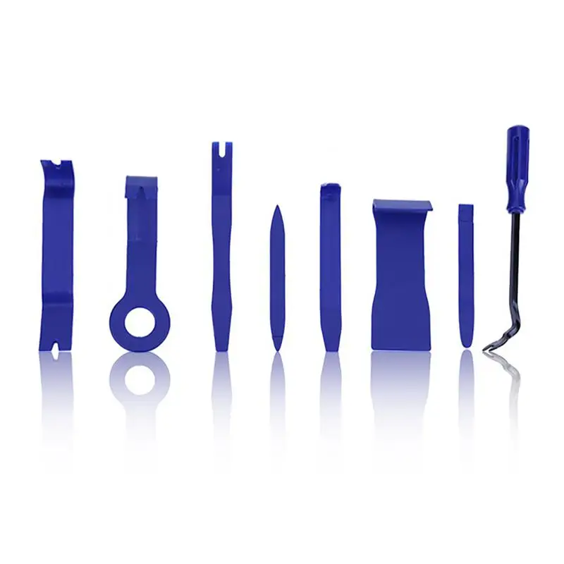

Auto Trim Removal Tool Set 8Pcs Audio Repair Rubber Buckle Screwdriver Modification Disassembly Screwdriver For Car Door Panel