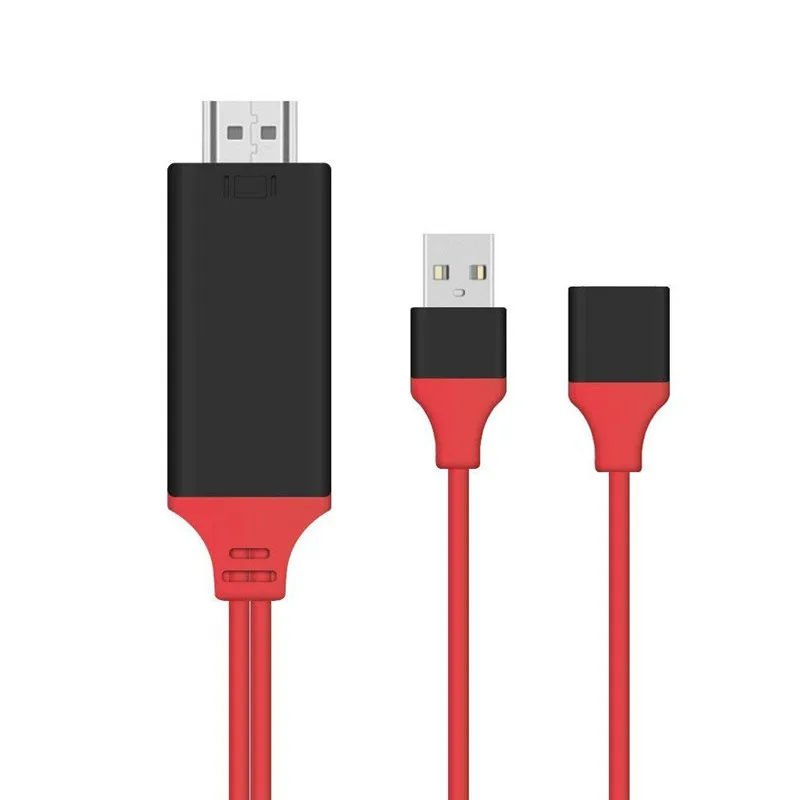 HDMI Cable USB Male and Female 1080P HDTV Digital AV Adapter HD Video Converter for iPhone Smartphone Android Phones