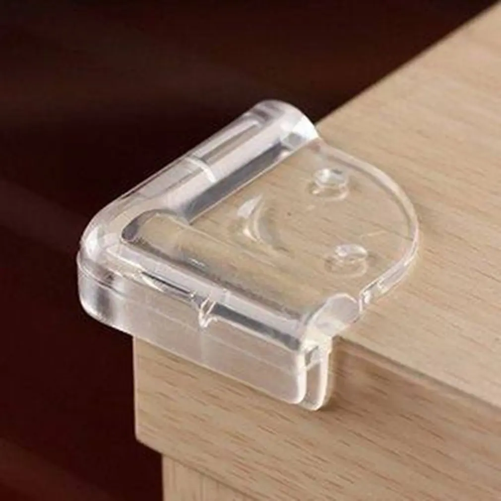 10 pcs Transparent Collision Protect Corners L-shaped Edge Print Smiling face For Baby's Care Easy Install Clean | Мать и ребенок