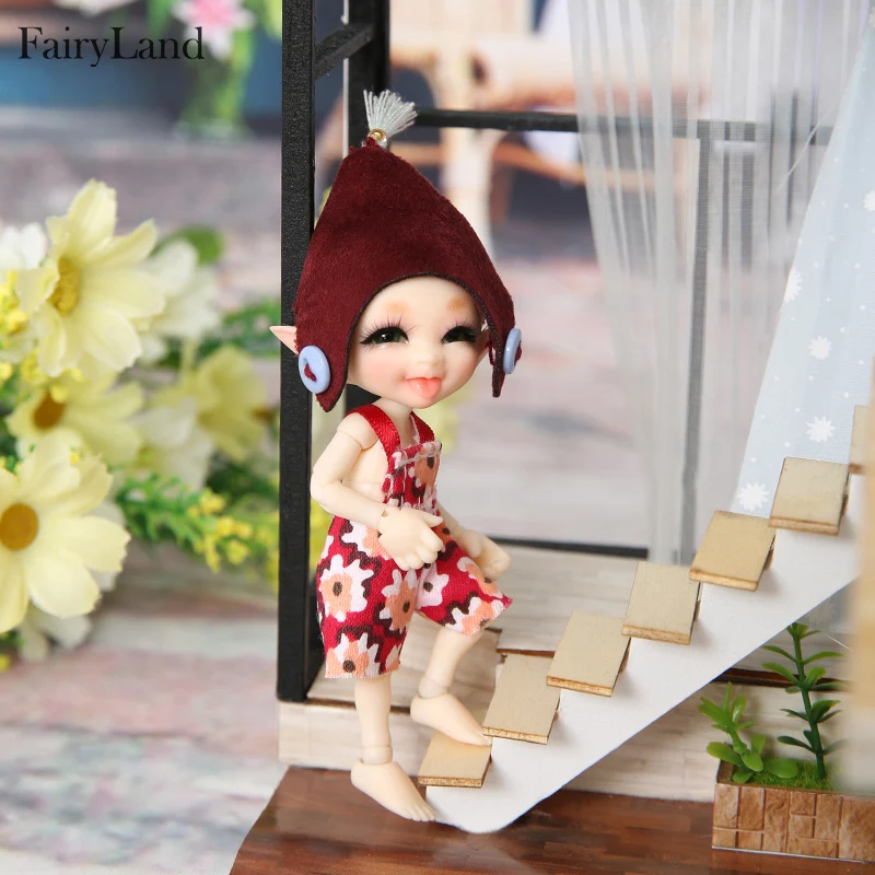 Realpuki Sira BJD Dolls 1/13 Long Ears Smile Fun Unique Quirky High Quality Toy For Girls Best Gifts FL Fairyland