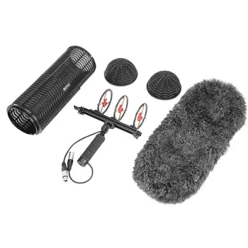 

Boya By-Ws1000 Blimp Windshield & Suspension For Shetgun Microphones Cage Handle Shock Absorber Wind Sweater Mic Cable