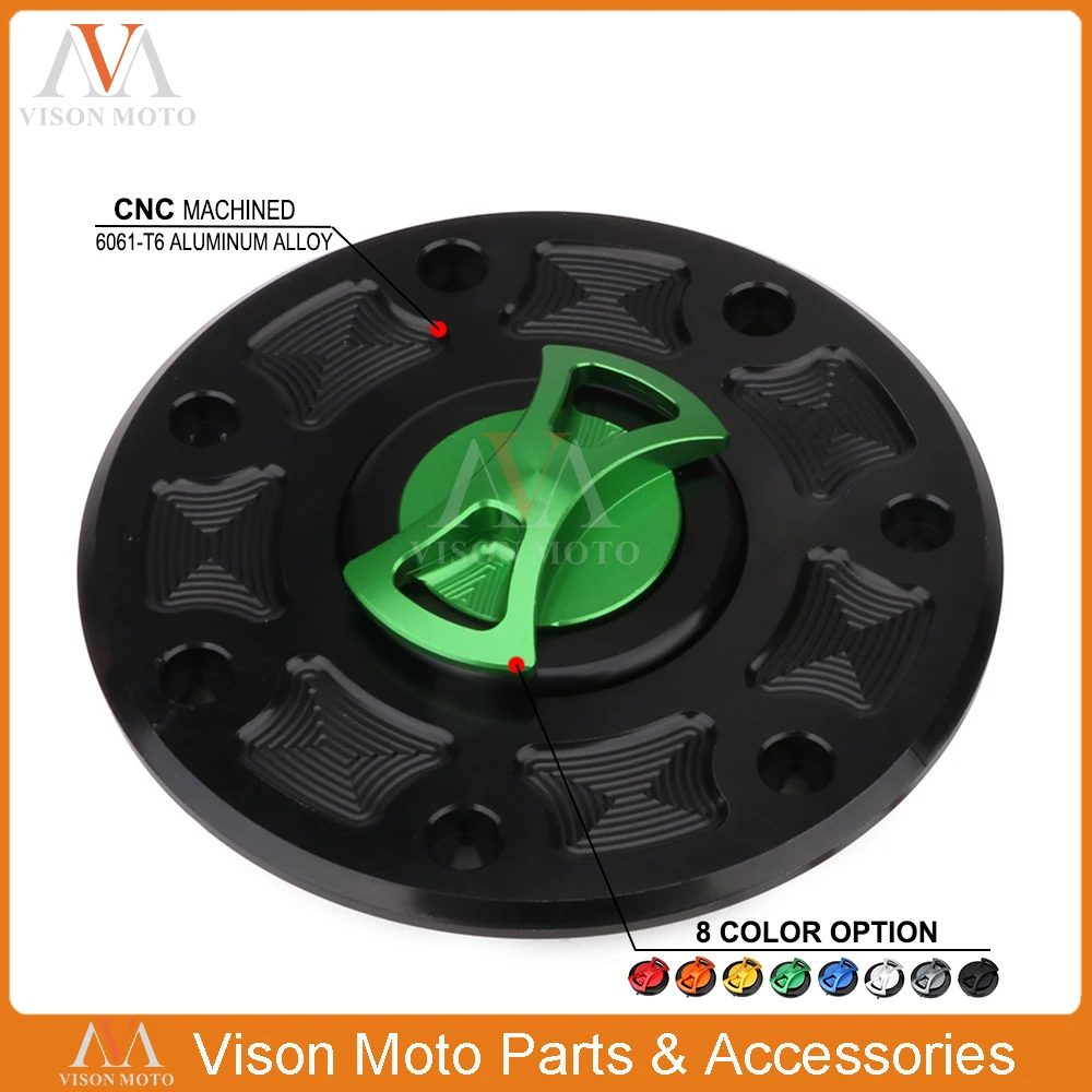 

CNC Gas Fuel Tank Cap Cover For Kawasaki FZX6R ZX6R ZX7R ZX9R KR250 ZXR250 ZXR400 ZXR750 ZX6E ZG1000 ZX11 ZRX1100 ZX600 ZZR600