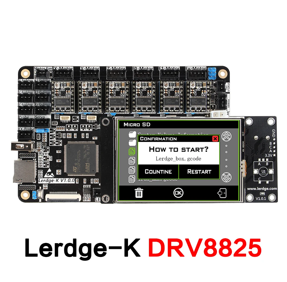 3DSWAY 3d принтер материнская плата LERDGE-K ARM 32 bit плата управления с 3," сенсорным экраном diy части wifi системная плата управления