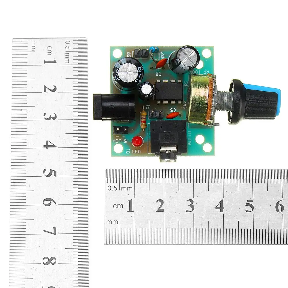 Мини усилитель CLAITE LM386 DC 3 В до 12 Плата усилителя сигнала модуль для