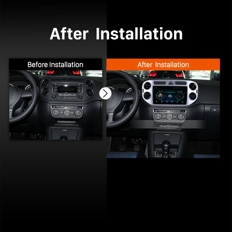 Seicane 2din android 2010 9 дюймов автомобильный GPS радио плеер для VW Volkswagen Tiguan 2011 2012 2013 2014 1080